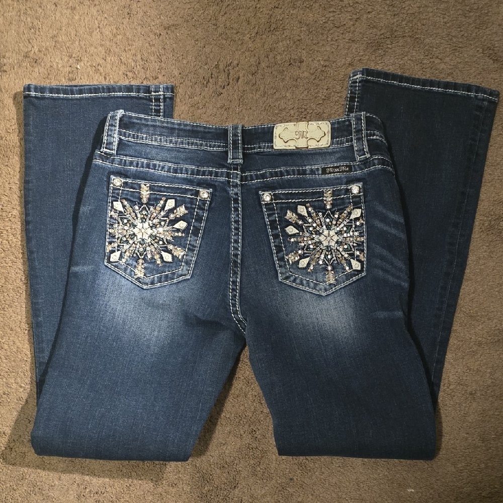 Miss Me Jean Dark Wash Boot Cut Size 30